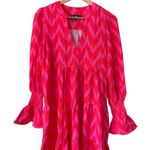 Tuckernuck Pomander Place Hot Pink Ikat Kenzo Dress Women’s Size XS Tiered Photo 6