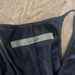 enza costa black spaghetti strap sleeveless maxi dress ribbed Size XS Photo 3