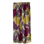 Jane + Delancey Womens Tropical Print Elastic Waist Wide Leg Pants Size L resort Purple Size L Photo 1