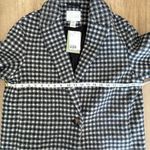 H&M  Checkered Coat sz S Photo 3
