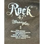 Rock 47th Wrangler Women's‎ Brown Open Front Faux Suede Snake Jacket Size S Photo 2