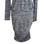 Sundry Women’s Heather Gray Knit Blouson Ruched Dress Size 1 Regular Size S Photo 4