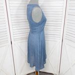 Angie ‎ Polka Dot Keyhole Retro Sleeveless Fit Flare Dress Blue White Medium Photo 2