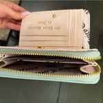 Juicy Couture NWT Pink & Blue Terry Wallet Coin Purse Bi-fold Photo 7