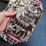 Vera Bradley  bag imperial toile satchel Brown pink White Palm trees quilted Tote Photo 1