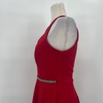 Honey and Rosie Halter Fit Flare Dress Sz M Holiday Bling Belt Valentines Cocktail Photo 14