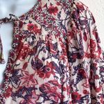 Saylor  floral cotton blend long‎ sleeves blouse size S Photo 11