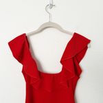 Show Me Your Mumu [] Red Square Neck Rochelle Ruffle Bodysuit Tank Size Medium M Photo 4