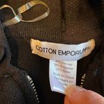 Cotton Emporium  Black‎ Hoodie Sweater Jacket M Full Zip Long Sleeve Womens Large Photo 1