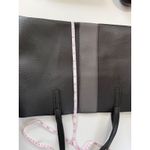 Vince Camuto Black & Gray Vegan Leather Tote Bag Stylish Office Work Travel Photo 5