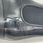 Sam Edelman Womens 6 Rain Boots Tinsley Black Patent Composition Leather Ankle Photo 14