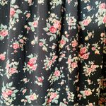 Arula Black & Red Green Dainty Floral Lace Trim Short Puff Sleeve Dress. Size XL Photo 4