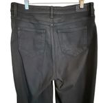 Paige  Anessa Black Coated Wide Leg Jeans High Rise Cropped Women’s Size 32 Photo 6