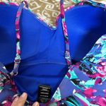 Catalina  Women's XL (16-18) One Piece Swimsuit Pink Fuchsia Green Floral Photo 5