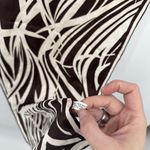 Unbranded Vintage Acetate Dark Brown & Cream Italy Scarf Long Japan Photo 5