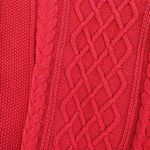 Gap  Red Cable Knit Sweater Women’s Size Medium 100% Cotton 593165 Photo 5