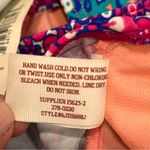 Arizona Jeans NEW Arizona Jean Company Ocean Blue Geometric Flounce Handkerchief Bikini Top Photo 7