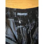 Nasty Gal Black Velvet Festive NYE Set Wide Leg High Waisted Pants Beaded Cropped Tank Sm Photo 5