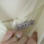 Club L London White Ruched Maternity Midi Dress Size 6 Women's Photo 5