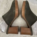 Lucky Brand  Womens LK Randre Mule Clog Block Heel Green Saddle Boho 7 Photo 4