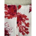 Mario Serrani NEW  Italy Stretch Shift Dress Women's Size 4 Red Floral Sleeveless Photo 5