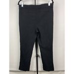 Chico's Chico’s Black Crocodile Texture Pull On Skinny Cropped Ankle Pants Size 12P Photo 2