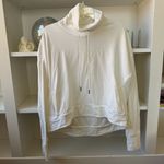 Sweaty Betty  Harmonise Luxe Fleece Pullover Sweatshirt Lily White Photo 5