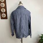 Lord and Taylor  Linen Notched Lapel Zip Up Lightweight Jacket Medium Photo 4