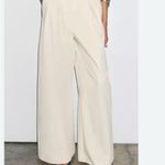ZARA   Women’s Wide Leg Pants Cream  size S Photo 1
