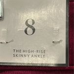 White House | Black Market Women's Pink Velvet Skinny Ankle Pants Size 8 Photo 9