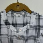 Madewell Plaid Shirt Ruffle Dress Size Xsmall 152 Photo 0