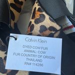 Calvin Klein Cheetah Print Fur Strapped Heel Shoes (NWT) Photo 9