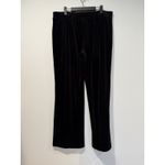 Ralph Lauren Lauren Velvet Pants Womens Large Black Whimsigoth Quiet Luxury Photo 1