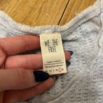 We The Free Free People  Catalina Oversized Thermal Top Ice Blue Women’s Large Photo 3