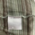 Akris  Sweater Tank‎ Top Blouse Shell Sleeveless Knit Stripe Green Brown Size 14 Photo 9