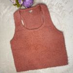 Aerie Cozy Pink Fuzzy Crop Top Photo 4