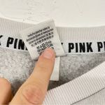 PINK - Victoria's Secret Pink Victoria Secret Grey White Colorblock Women Pullover Sweatshirt Oversized L Photo 5