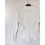 Athleta Womens Jacket White Salutation Full Zip Ribbed Thumbhole Stretch Size XL Photo 6