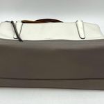 Coach  Borough Bag Colorblock Leather 32502 White Gray Handbag Purse Photo 11