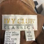 Ivy Club Classics Suede Vest & Skirt size L Brown Size L Photo 9