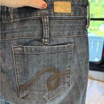 See Thru Soul Women's Dark Blue Flare Jeans size 32 Photo 3