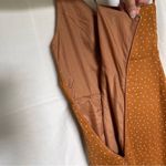 Lulus Missy Rust Orange Polka Dot Satin Knotted Front Mini Dress size medium Photo 6