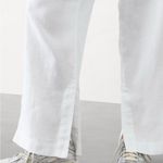 Athleta White Linen Pants Photo 3