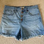 Madewell High Rise Denim Shorts Size 29 Button Fly Jean Short Mom Style Photo 1