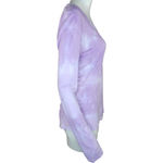 Sundry  Lilac Purple White Tye-Dye Long Sleeve Round Neckline Shirt Size 2 NWT Photo 8