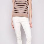 Striped Sleeveless Sweater Vest Photo 2