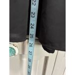 Chelsea Black Chiffon Round Neck Short Ruffle Sleeve Lace Blouse Size Large Photo 3