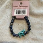 Simply Southern NEW  Conservation Elephant Tracking Bracelet - Gray/Blue NWT Photo 2