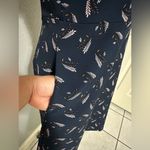 Loft Navy Blue V-neck fit to flare zip back dress w/ pockets. Size 2 never worn Photo 5