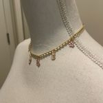Handmade Pink and gold charm choker necklace Photo 3
